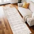 thumbnail image 1 of Washable Runner Rug 2x6 ft Non-Slip Soft Low-Profile Microfiber Farmhouse Distressed Floral Rug for Kitchen, Entryway, Hallway, Laundry, Bedroom, 1 of 6