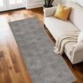 thumbnail image 1 of Entryway Runner Rug 2x6 ft Washable Non Slip Soft Low Profile Microfiber Modern Geometric Rug for Kitchen, Hallway, Laundry, Bedroom, 1 of 6