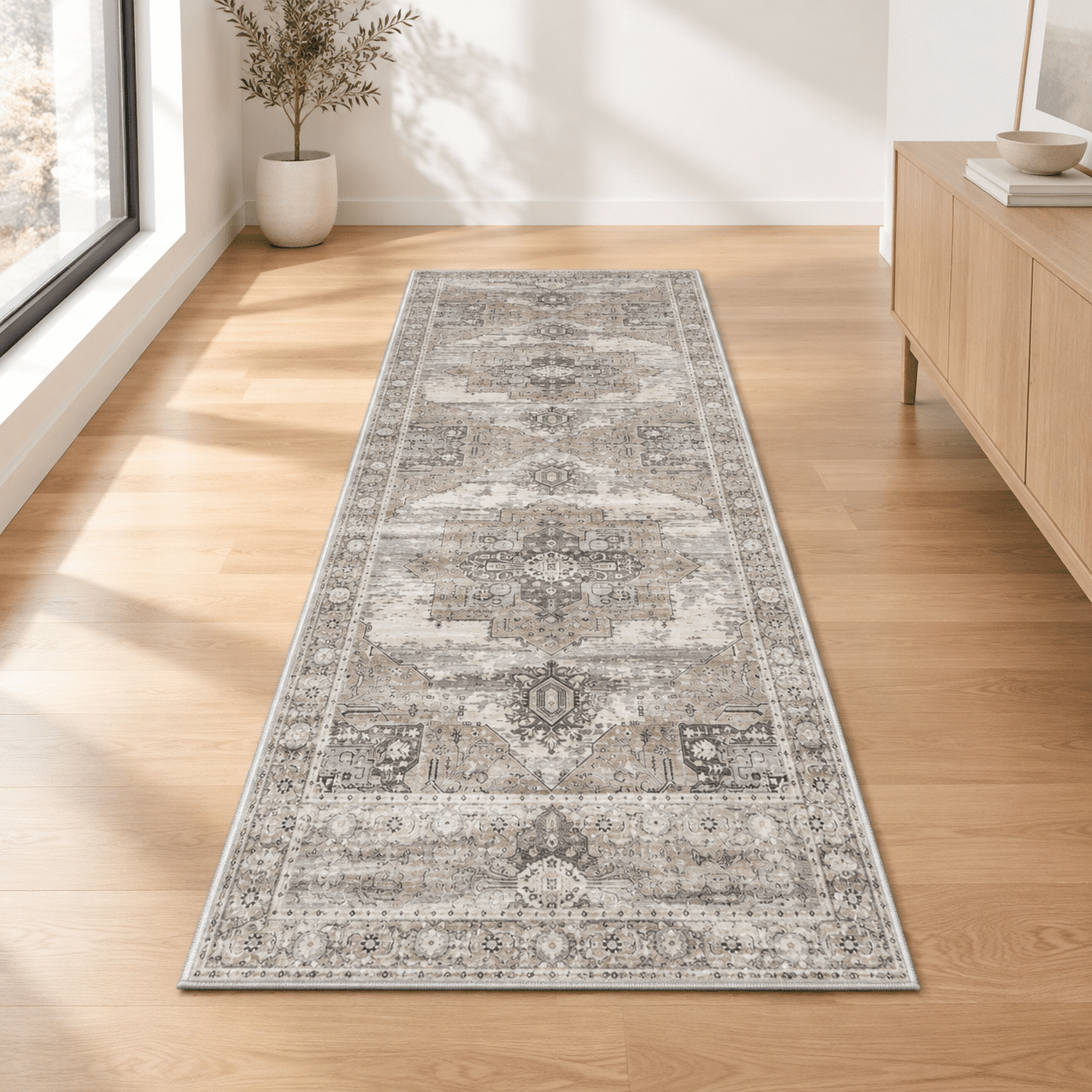 Washable 3x16 Runner Rugs - Large Boho For Living Room Stain Resistant ...