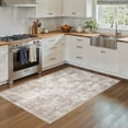 thumbnail image 1 of Uermei 3x5 Washable Entryway Rug: Non-Slip Soft Abstract Indoor Area Rug for Living Room Kitchen Bedroom, Stain-Resistant Door Mat Throw Carpet for Laundry Foyer Home Decor - Brown, 1 of 10
