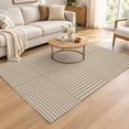 Washable 3x5 Rugs for Entryway Kitchen, Beige Brown Checkered Striped ...