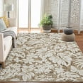 thumbnail image 1 of Washable 5x7 Area Rugs for Living Room Non-Slip Soft Modern Botanical Floral Rugs Accent Floor Carpet for Bedroom Dining Room Brown, 1 of 5
