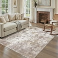 thumbnail image 1 of Uermei 6x9 Area Rugs for Living Room: Modern Abstract Washable Soft Non-Slip Indoor Rug for Bedroom Dining Room Office Aesthetic Farmhouse Home Decor - Golden Brown, 1 of 10