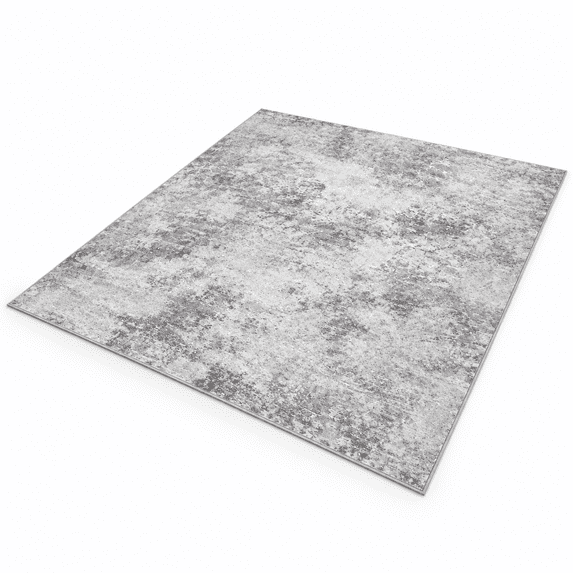 Washable 8x10 Area Rug For Living Room: Modern Abstract Neutral Large ...