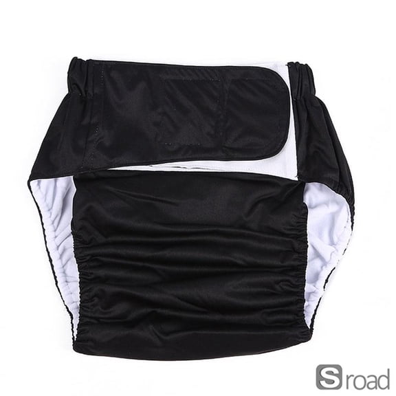 Washable Adult Cloth Diapers, Reusable Incontinence Underwear For Men & Women, Breathable Adjustable Absorbent Briefs, Large Size (Fits Waist Up To 47″), 1 Piece