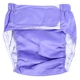thumbnail image 1 of Washable Adult Incontinent Ultra Absorbent Adjustable Cloth Diaper Nappy Pants(Liight Purple), 1 of 2