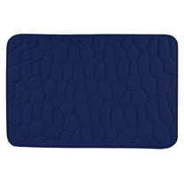 Washable Area Rug 15.8×23.6inch Super Soft Door Mat Distressed Doormat Indoor Entrance Traditional Thin Rug Non Slip Carpet for Kitchen Bathroom Bedroom Living Room (Dark Blue)