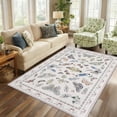thumbnail image 1 of Washable Area Rug 5'x7', Non Slip Washable Rug for Living Room, Animal Butterfly Print Indoor Soft Carpet for Bedroom, Dining Room, 1 of 8
