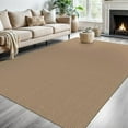 thumbnail image 1 of Washable Area Rug 6x9 ft Rubber Backed Non Slip Rugs for Living Room Braided Cotton Bedroom Rug Woven Office Rugs Indoor Floor Carpets for Dining Bedroom Living Room, Tan/Orange/Brown, 1 of 9