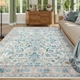 thumbnail image 1 of Washable Area Rug, Boho Floral Soft Rugs for Living Room, Non Slip Low Pile Carpet for Bedroom, Dining Room, Nursery, Hallway, 1 of 7