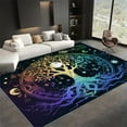 thumbnail image 1 of Washable Area Rug, Dream Tree Of Life Print Accent Floor Carpet For Dining Room Office Home, Colorful Soft Low-Pile Non-Slip Rugs For Living Bedroom Rug, 1 of 6