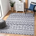 thumbnail image 1 of Washable Area Rug for Living Room, 4'x6' Aztec Tribal Non-Slip indoor Floor Mat, Soft Low Pile & Stain Resistant Carpet for Bedroom, Dining Room, Kitchen, Entryway, Nursery, 1 of 8