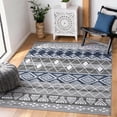 thumbnail image 1 of Washable Area Rug for Living Room, 4'x6' Bohemian Aztec Non-Slip indoor Rug, Soft Low Pile & Stain Resistant Polyester Geometric Carpet for Bedroom, Dining Room, Kitchen, Entryway, Nursery, 1 of 8