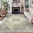 thumbnail image 1 of Washable Area Rug for Living Room, 5'x7' Vintage Boho Non-Slip indoor Rug, Soft Low Pile & Stain Resistant Carpet for Bedroom, Dining Room, Kitchen, Entryway, Nursery, 1 of 8