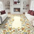 thumbnail image 1 of Washable Area Rug for Living Room, 8'x10' Floral Non-Slip indoor Rug, Soft Low Pile & Stain Resistant Boho Accent Carpet for Bedroom, Dining Room, Home office, 1 of 8