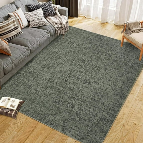 Washable Area Rug Living Room Rugs,Modern Abstract Soft Non Slip Carpet for Home Office Decor,Farmhouse Low Pile Carpets for Bedroom