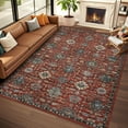 thumbnail image 1 of Washable Area Rug,Soft Rugs for Living Room,Vintage Carpet Area Rugs for Bedroom Dining Room,Low Pile Non-Slip Stain Resistant Under Table Rug, 1 of 6