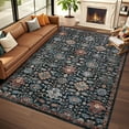thumbnail image 1 of Washable Area Rug,Soft Rugs for Living Room,Vintage Carpet Area Rugs for Bedroom Dining Room,Low Pile Non-Slip Stain Resistant Under Table Rug, 1 of 6