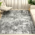 thumbnail image 1 of Washable Area Rug for Living Room, 5'x7' Non-Slip Neutral Abstract Gray Indoor Rug, Soft Low Pile Stain Resistant Carpet for Bedroom, Nursery, 1 of 9