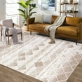 thumbnail image 1 of Washable Area RugMoroccan Entryway Rug Area Rug Stain Resistant Non-Slip Accent Rug Distressed Trellis Floor Carpet for Indoor Front Entrance Kitchen Bathroom, Navy, 2' x 3', 1 of 9