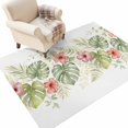 Washable Area Rugs 2.7x5 FT Tropical Botanical Rugs for Living Room Non ...