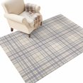 thumbnail image 1 of Washable Area Rugs 4x6 FT Buffalo Plaid Rugs for Living Room Non-Slip Non-Shedding Low-Profile Rectangle Lavender Lilac Farmhouse Gingham Striped Large Rug Carpet for Bedroom Dining Room Home Decor, 1 of 8