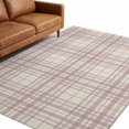 thumbnail image 1 of Washable Area Rugs 5x7 FT Buffalo Plaid Rugs for Living Room Non-Slip Non-Shedding Low-Profile Rectangle Dusty Rose Pink Farmhouse Gingham Striped Large Rug Carpet for Bedroom Dining Room Home Decor, 1 of 8