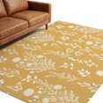 thumbnail image 1 of Washable Area Rugs 6x9 FT Yellow Botanical Rugs for Living Room Non-Slip Soft Non-Shedding Low-Profile Rectangle Spring Summer Chic Wildflowers Large Rug Carpet for Bedroom Dining Room Home Decor, 1 of 8