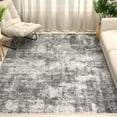 thumbnail image 1 of Washable Area Rug for Living Room, NovDeco 5'x7' Non-Slip Neutral Abstract Gray Indoor Rug, Soft Low Pile Stain Resistant Carpet for Bedroom, Nursery, 1 of 11