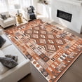 thumbnail image 1 of Washable Area Rugs for Living Room, Curtilage 6'x9' Moroccan Style Indoor Rugs, Non-Slip Soft Low Pile Carpet for Bedroom, Office, Dining Room, 1 of 10