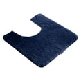 thumbnail image 1 of Washable Bath Mat U-Shaped Contour Rug Thickened Microfiber Water Absorbent Bathroom Rugs For Toilet Base Dark Blue, 1 of 5