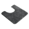 thumbnail image 1 of Washable Bath Mat U-Shaped Contour Rug Thickened Microfiber Water Absorbent Bathroom Rugs For Toilet Base Dark Gray, 1 of 5