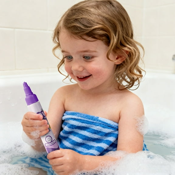 Washable Bathroom Crayons for Tile Wall and Shower Art Activities with Non Toxic and Easy Clean Up for Creative Fun