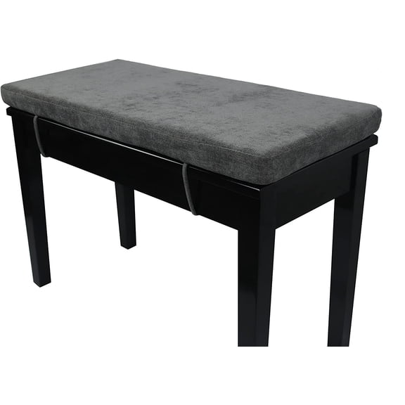 Washable Bench Cushion, Non-Slip Bench Pad for Shoe Storage, Window, Piano, Dining 34"x14"x2" Dark Grey