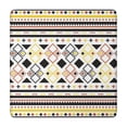 thumbnail image 1 of Washable Boho Floral Square Tablecloth 34x34 Inch with Elastic Hem for Various Table Settings, 1 of 6
