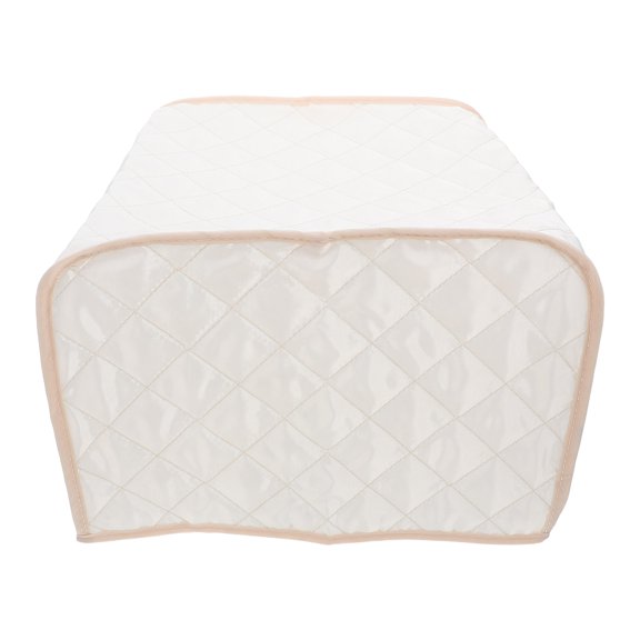 Washable Bread Maker Cover White Polyester Dust Cover for Kitchen Appliances
