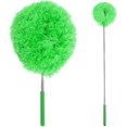 thumbnail image 1 of Washable Ceiling Fan Cleaner Duster, Ceiling Fan Duster with Extension Pole, Multi-Surface Microfiber Duster for Home Cleaning, Portable Dusting Brush for Living Room Office Use (Green), 1 of 7