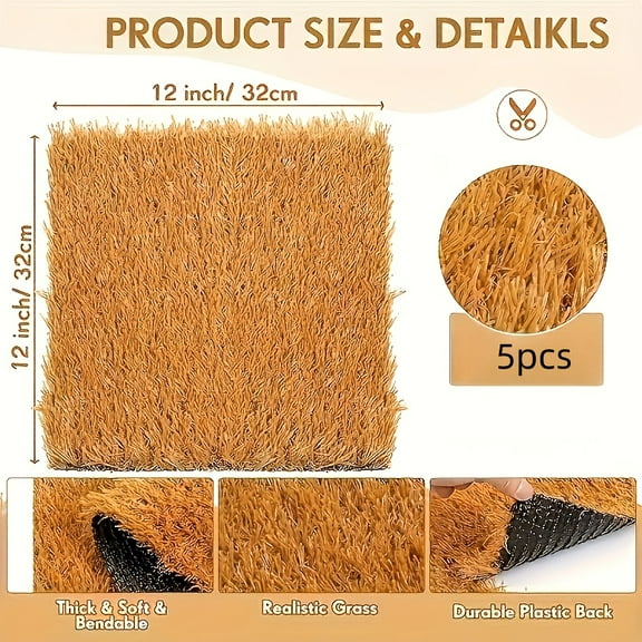 Washable Chicken Nesting Pads 12x12 Inch, Reusable Hen Liner Pads, Livestock Bedding Mat for Coop, Hamsters & Small Animals