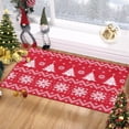 thumbnail image 1 of Washable Christmas Area Rugs Ultra-Soft Festive Decorative Throw Carpet Xmas Trees Snowflakes Accent Runner Rug Non-Slip Stain-Resistant Indoor Rugs for Bedroom Living Room Nursery, 1 of 8