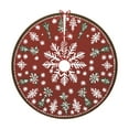 thumbnail image 1 of Washable Christmas Tree Skirt, Plush Polyester Short Pile Rug for Small Medium Trees, Machine Washable Decor(A), 1 of 6