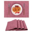 thumbnail image 1 of Washable Cloth Placemats Set of 4 Heat Resistant Non Slip Double Layer Thick Fabric Fall Table Place Mats, 1 of 9
