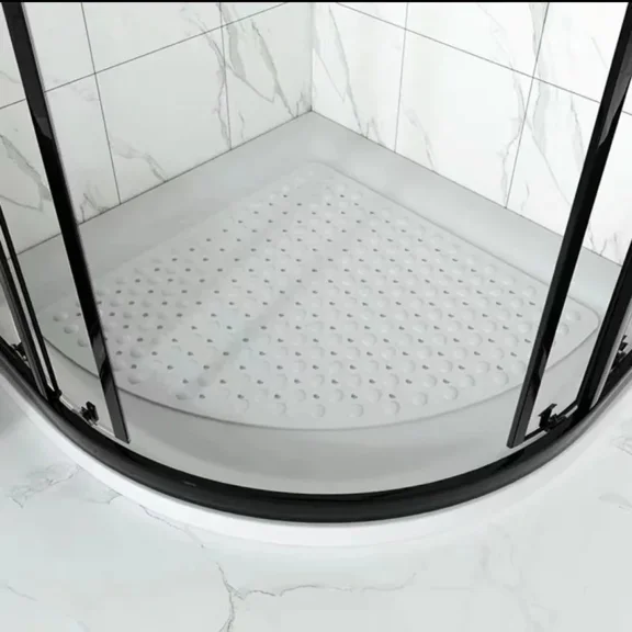 Washable Corner Shower Carpet Non-Slip Bathroom Corner Mats Shower Mat Bathroom Rug Bathroom Rug