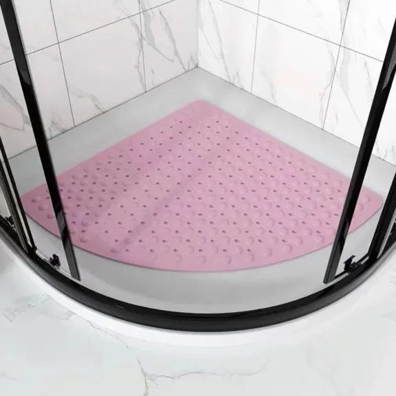 Washable Corner Shower Carpet Non-Slip Bathroom Corner Mats Shower Mat  Bathroom Rug Bathroom Rug