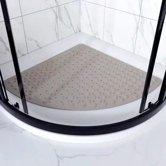 Washable Corner Shower Carpet Non-Slip Bathroom Corner Mats Shower Mat Bathroom Rug Bathroom Rug