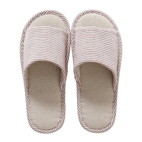Washable Cotton Double-Padded Slippers Comfortable and Resistant House Slippers Non-slip Shoes for Home B M