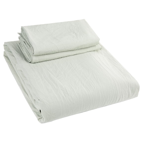 Washable Cotton Duvet 1Pc Quilt Cover with 2Pcs Pillow Case Bedding Set Machine(#3)