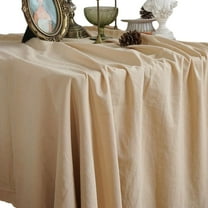 Washable Cotton Linen Rectangular Tablecloth for Dining Party Christmas Weddings