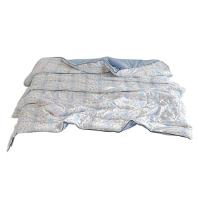 Washable Cotton Shell Summer Cooling Comforter, Breathable Silk Cotton Filled Thin Bed Blanket, Ultra Soft Portable All Season Lightweight Quilt For Bedroom Daily Rest