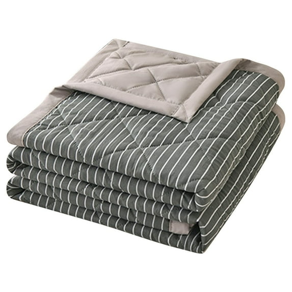 Washable Cotton Summer Blanket *1 Piece - Blankets for Hot Sleepers Breathable Lightweight Blanket with Double Cold Soft Comfy Summer Blankets for All Plaid - Four Pieces Beddings - Four-Piece Set