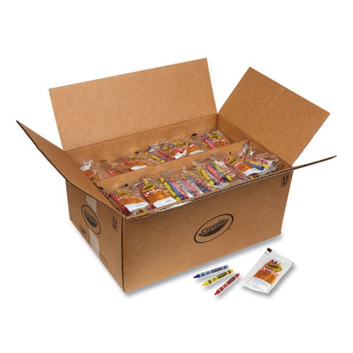 Washable Crayons, Blue, Red, Yellow 3/Pack, 360 Packs/Carton | Bundle of 2